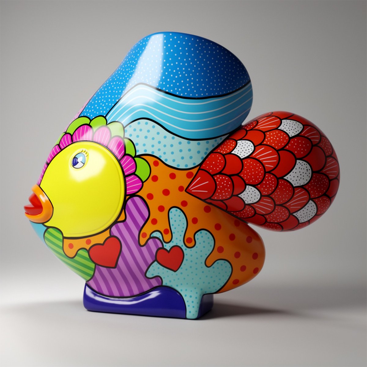 Außergewöhnliche Fisch-Figur Iskra – Bild 2