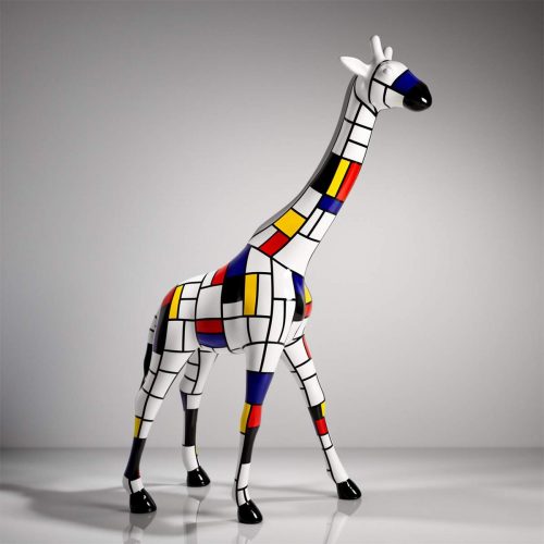 Große Giraffe 230CM Mondrian-Version