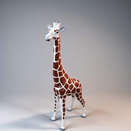 Kunstharz Giraffe Handgefertigte DekoFigur 100 cm