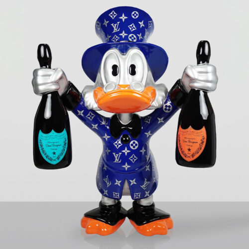 Dekorative Figur – Großer Blauer Dagobert Duck