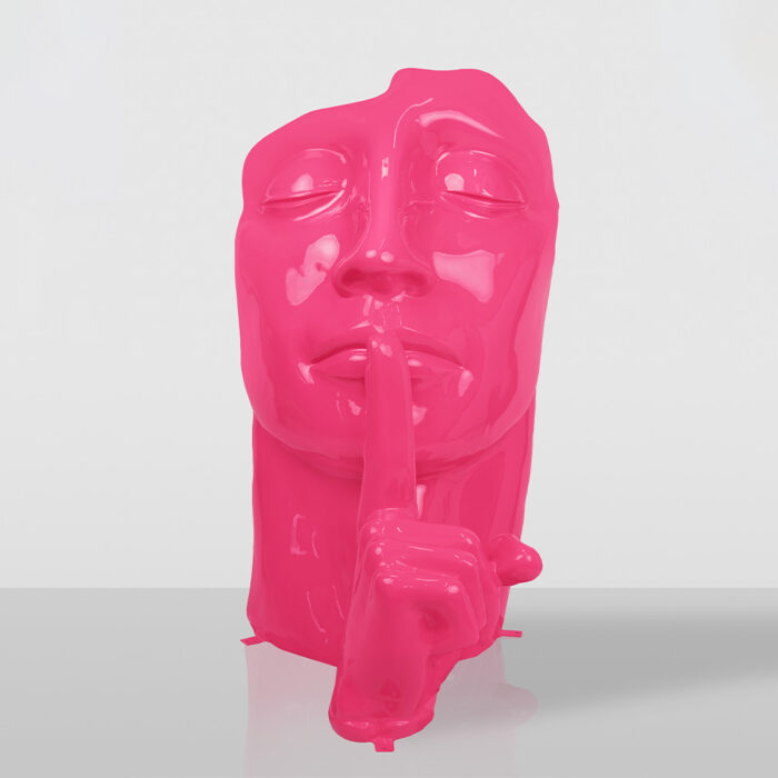 Blaue Maske „Finger auf den Lippen” – Bild 2