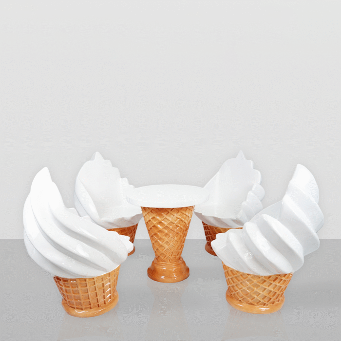 Waffeltisch für Eisdiele – Bild 2