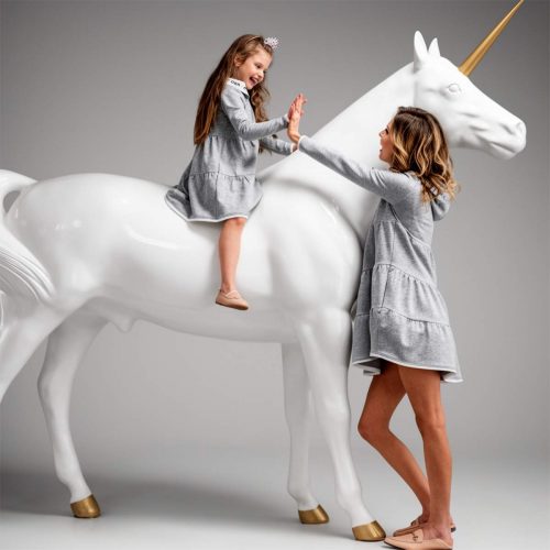 Lebensgroße Einhorn Glasfaser -Figuren