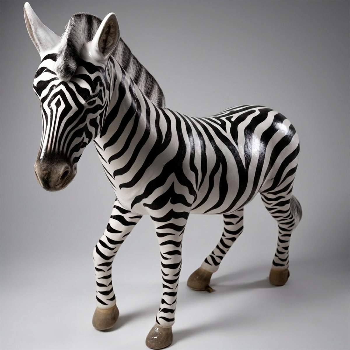 Dekorative Zebra Lebensgroß Figur