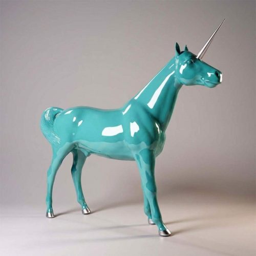 Lebensgroße Einhorn Glasfaser -Figuren