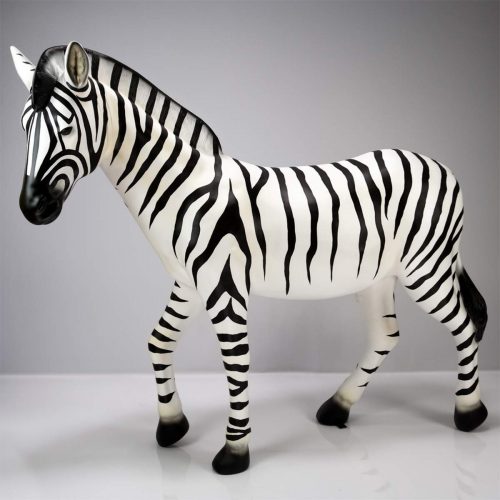 Zebra Weiß - Lebensgroße Figur