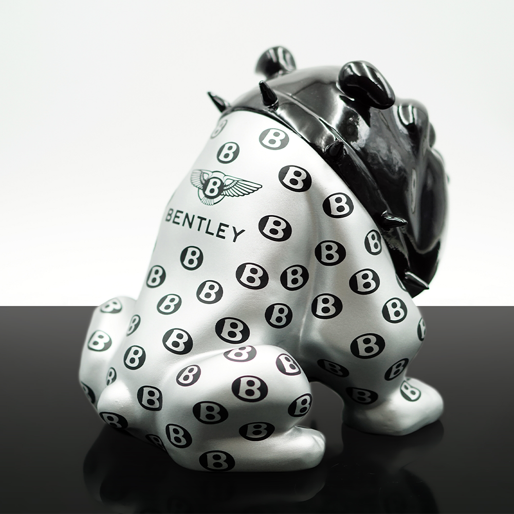 Exklusive Silberne Bulldogge-Figur Bentley – Avella 22