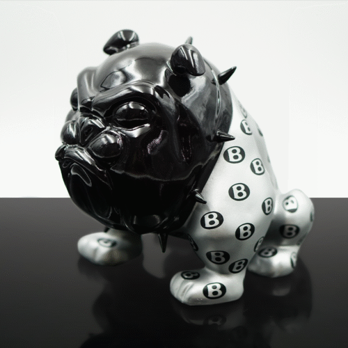 Exklusive Silberne Bulldogge-Figur Bentley – Avella 22