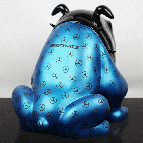 Exklusive Bulldogge-Figur Avella – Blau AMG