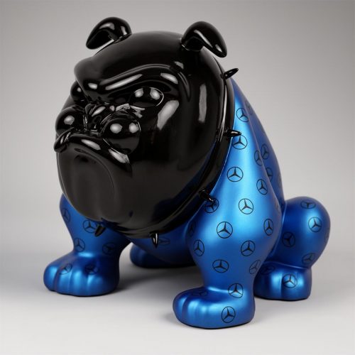 Exklusive Bulldogge-Figur Avella – Blau AMG