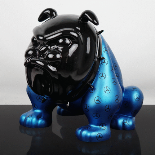 Exklusive Bulldogge-Figur Avella – Blau AMG