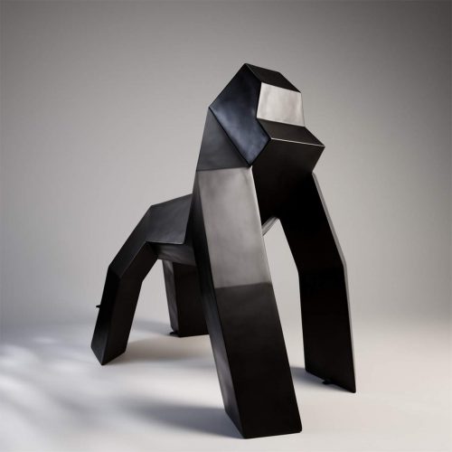 Gorilla origami Glasfaser Figuren Stehend
