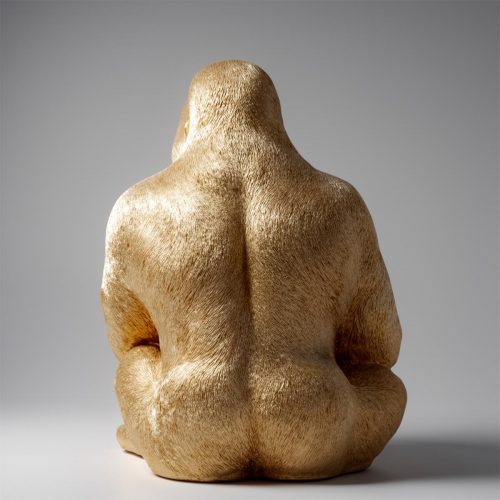 Dekorative Figur Sitzender Gorilla