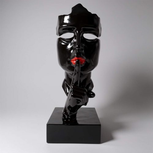 Große Maske auf Basis - Rote Lippen