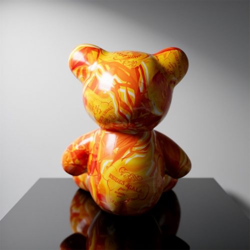Kleiner Sitzender Bär - Orange H