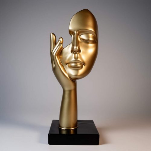 Kleine Maske auf Sockel - Motiv II