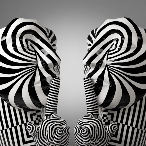 Maske mit Finger - Hypnose