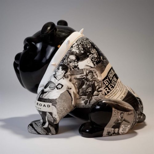 Bulldogge Avella Hund 55cm - Rugby