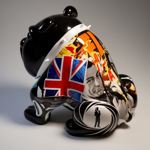 Bulldog Avella 55cm Hund - James Bond