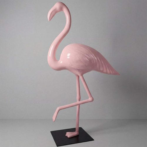 Dekorative Figur Großer 3D-Flamingo - Rosa