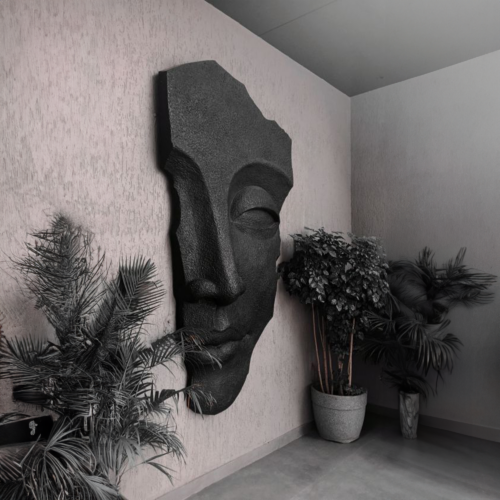 Face Wall Decoration – Black Color