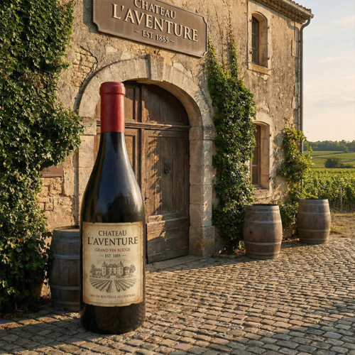 Large Promotional Wine Bottle