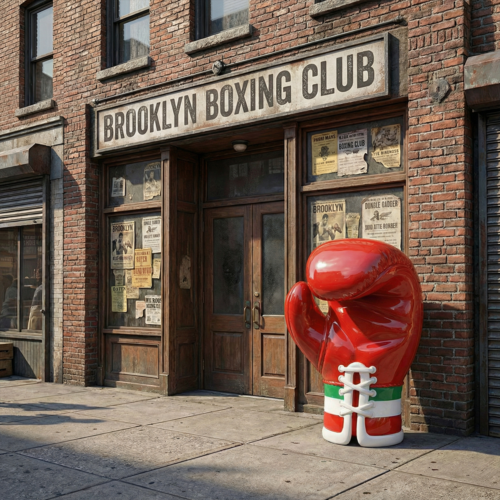 Large Realistic Boxing Glove Figure - Italy