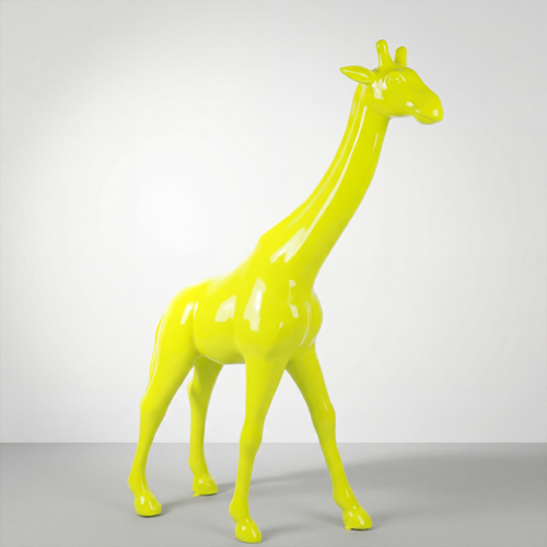 Large Giraffe 230cm – Fluorescent Yellow Version