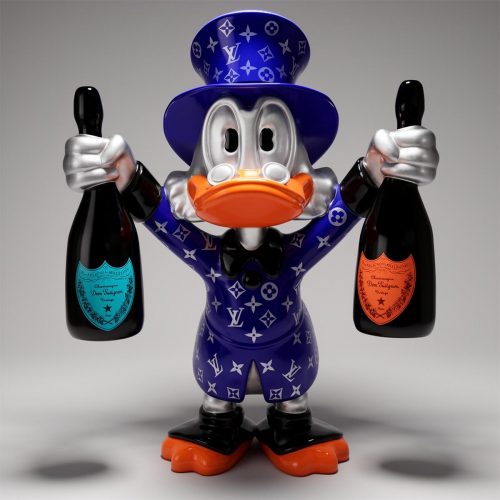 Dekorative Figur – Großer Blauer Dagobert Duck