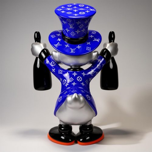 Dekorative Figur – Großer Blauer Dagobert Duck