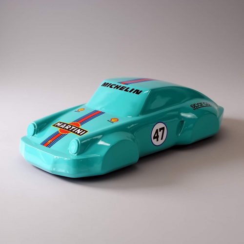 Auto-Modell 911 - Motiv 47 - Blaues Halbmodell