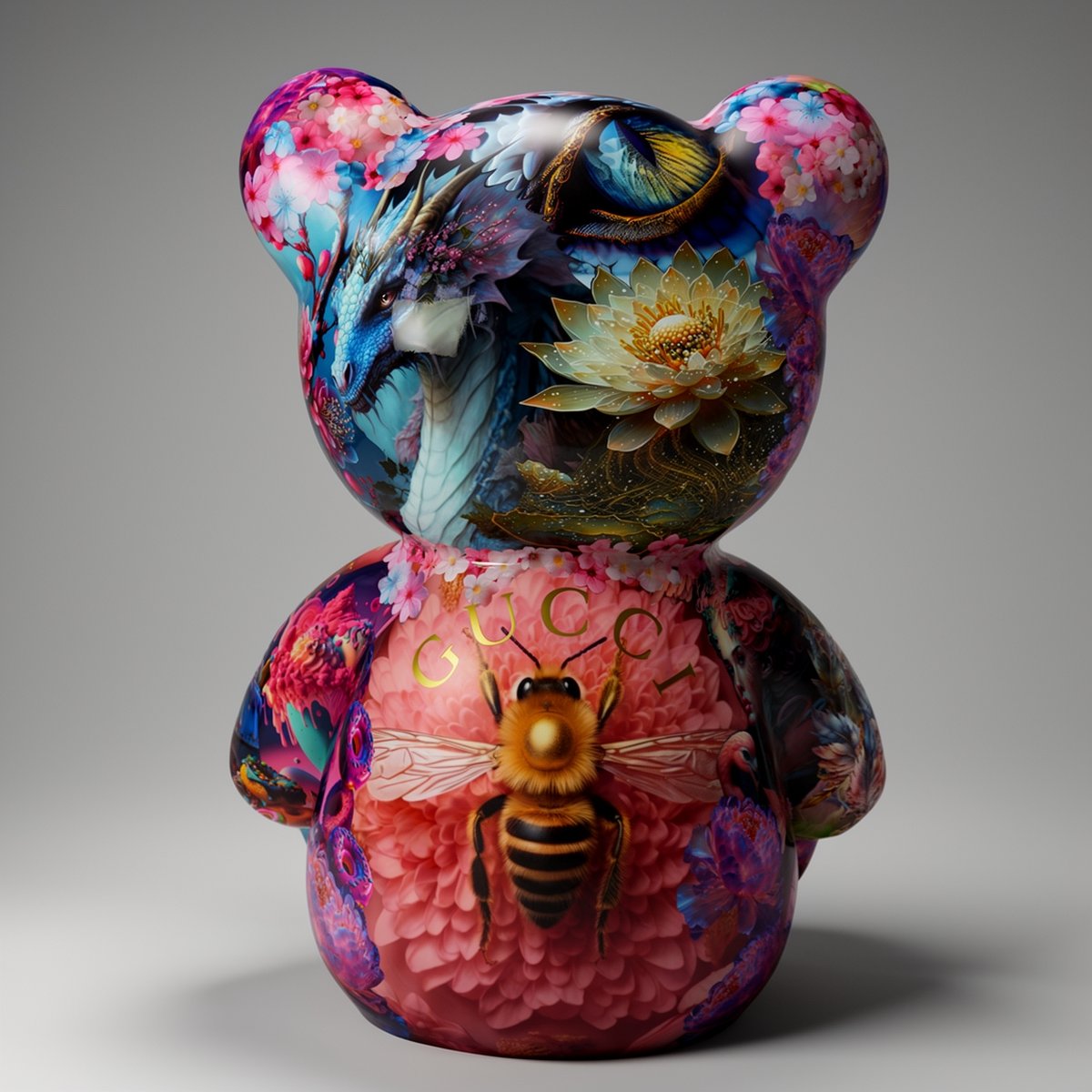 Große Dekorative Bär Sitzend Sweet Figur – Bild 3