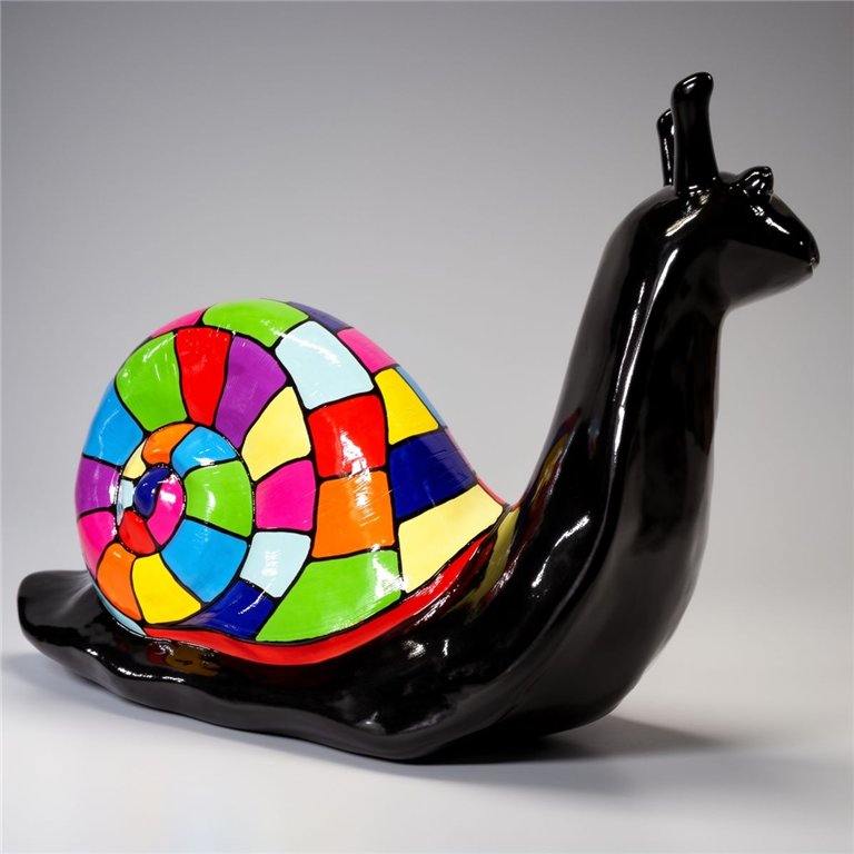 Große dekorative Schneckenfigur - Smartie