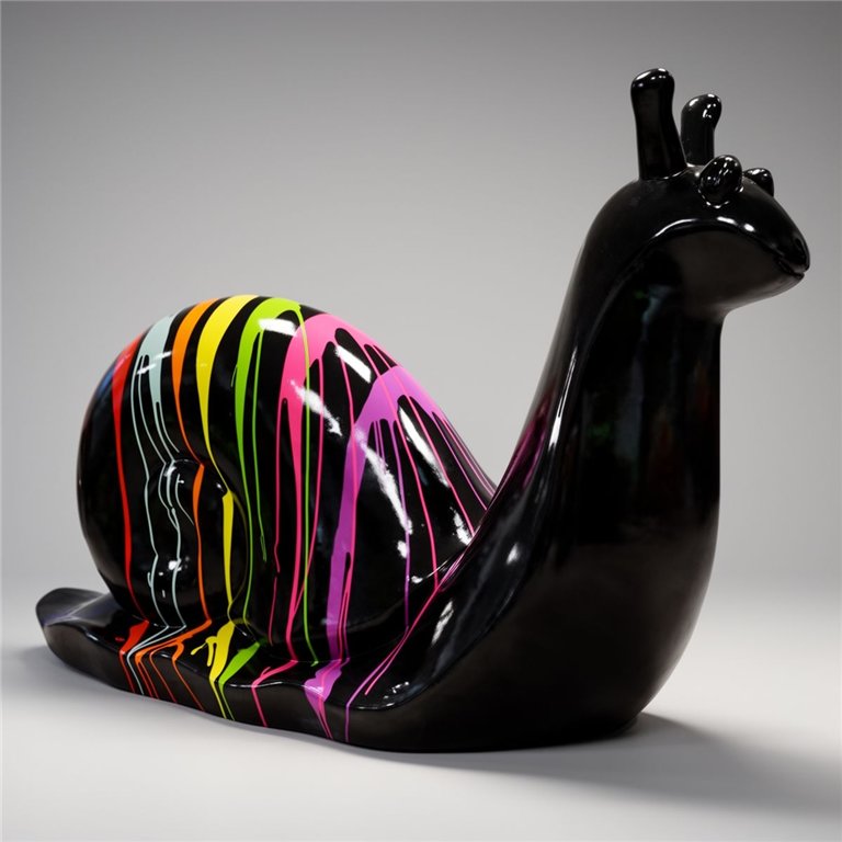 Große dekorative Schneckenfigur - Trash