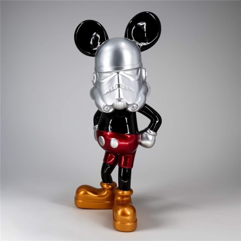 Dekorative Figur Silberne Sturmtruppler Maus