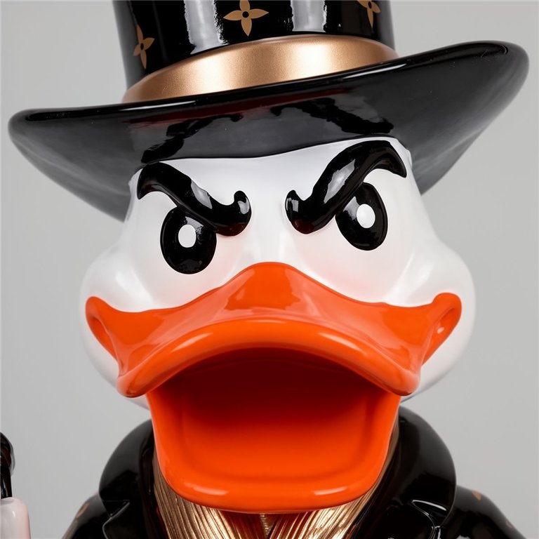 Al-Capone-Ente mit Sack