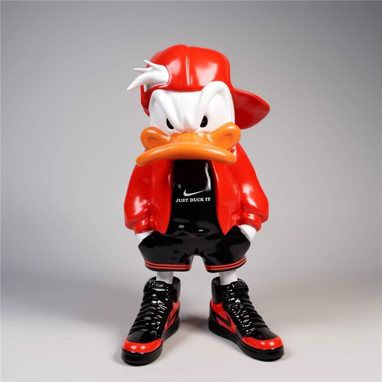 Große Bad-Boy-Ente Figur