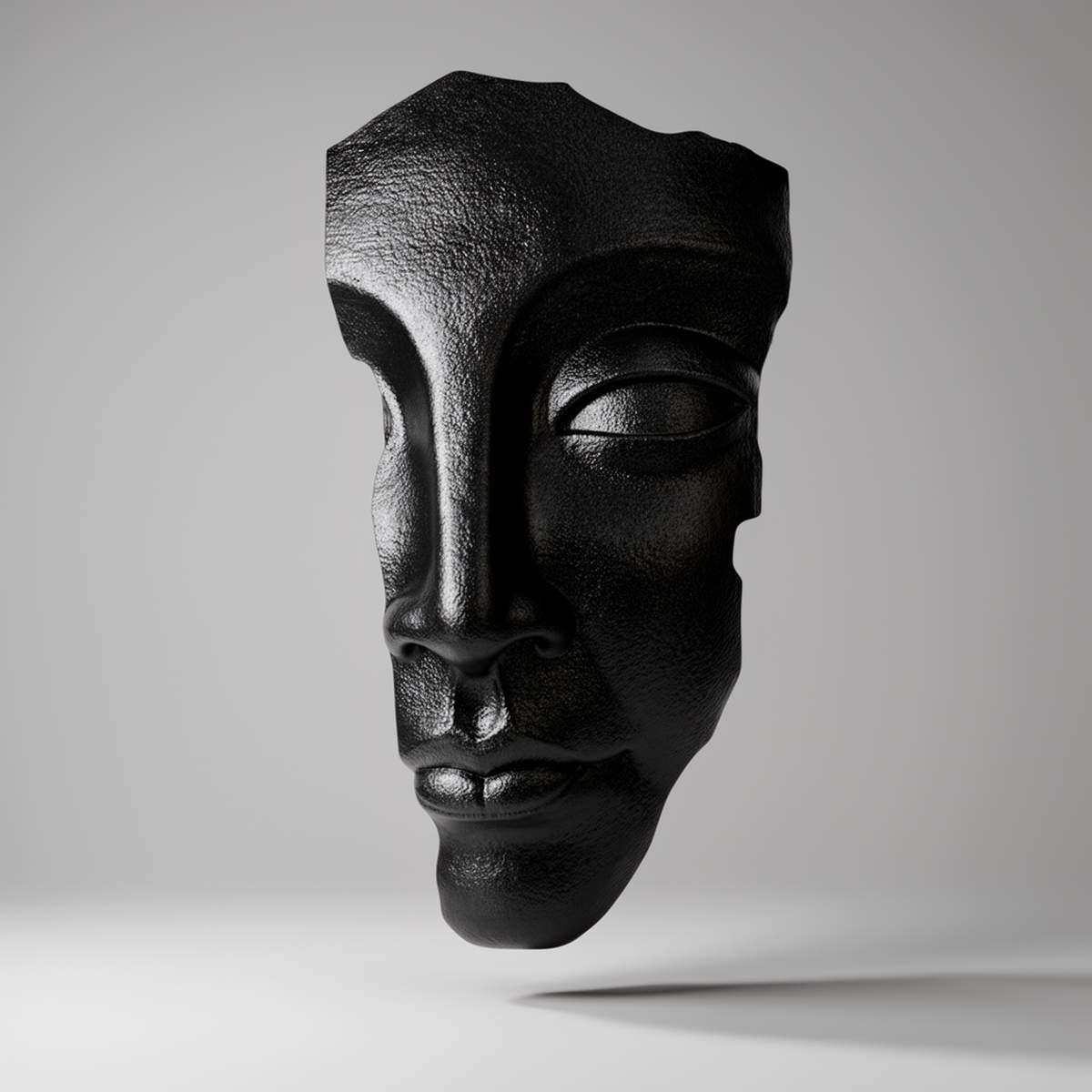 Wanddekoration Gesicht – Schwarze Farbe – Bild 2