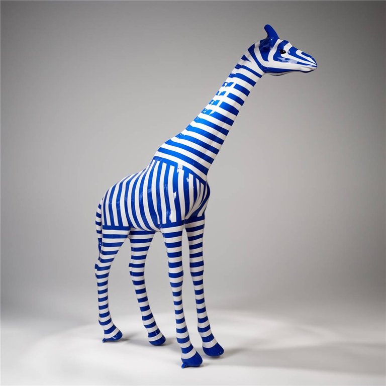 Große Figur der natürlichen Größe Giraffe - Streifen