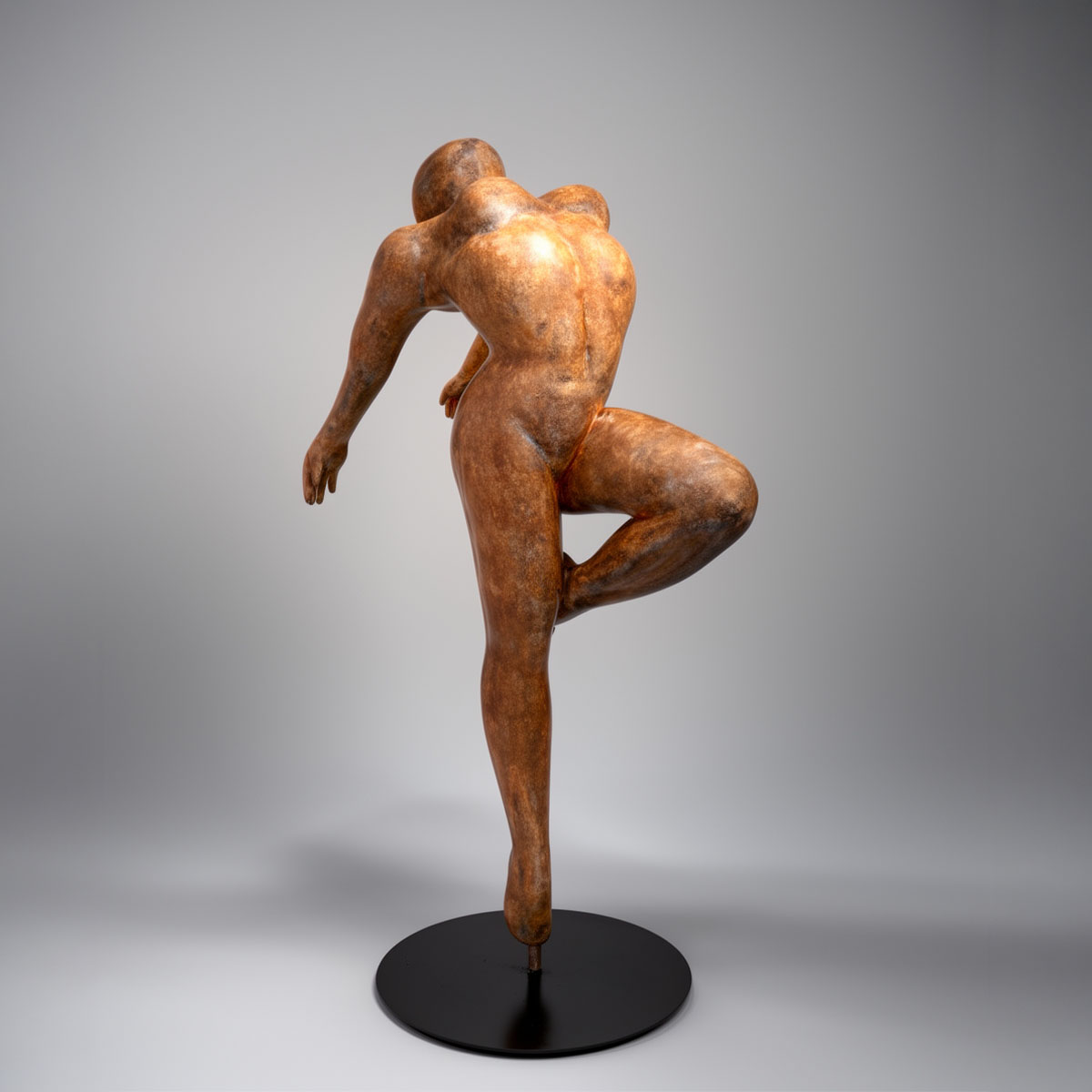 Dekorative Ballerina Figur Rost – Bild 2