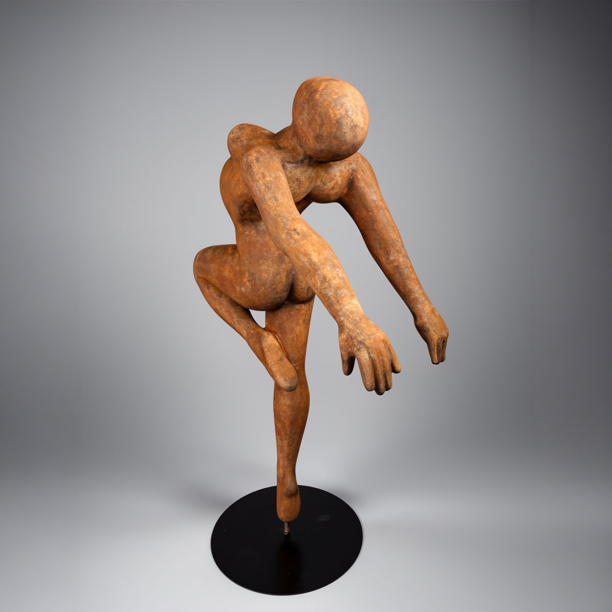 Dekorative Ballerina Figur Rost – Bild 4