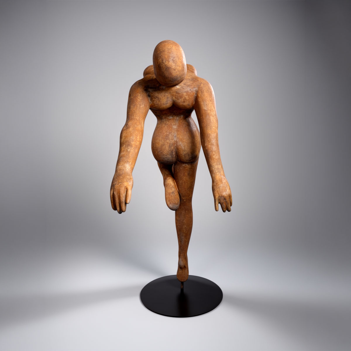 Dekorative Ballerina Figur Rost – Bild 5