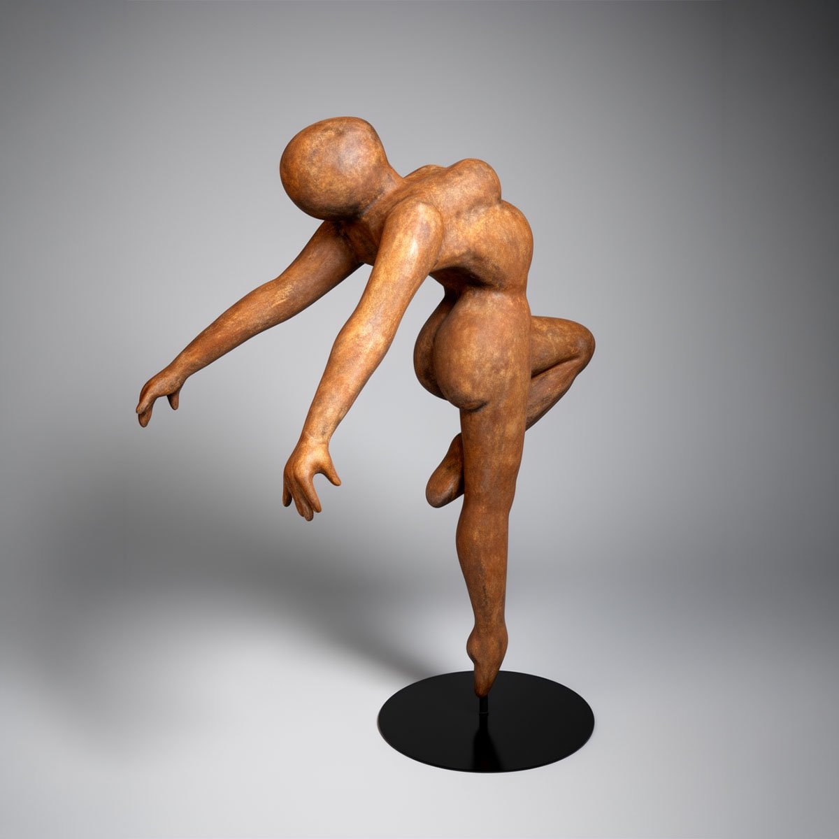 Dekorative Ballerina Figur Rost – Bild 6