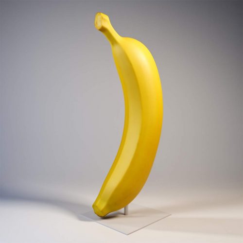 3D-Figur - Große Banane auf Sockel