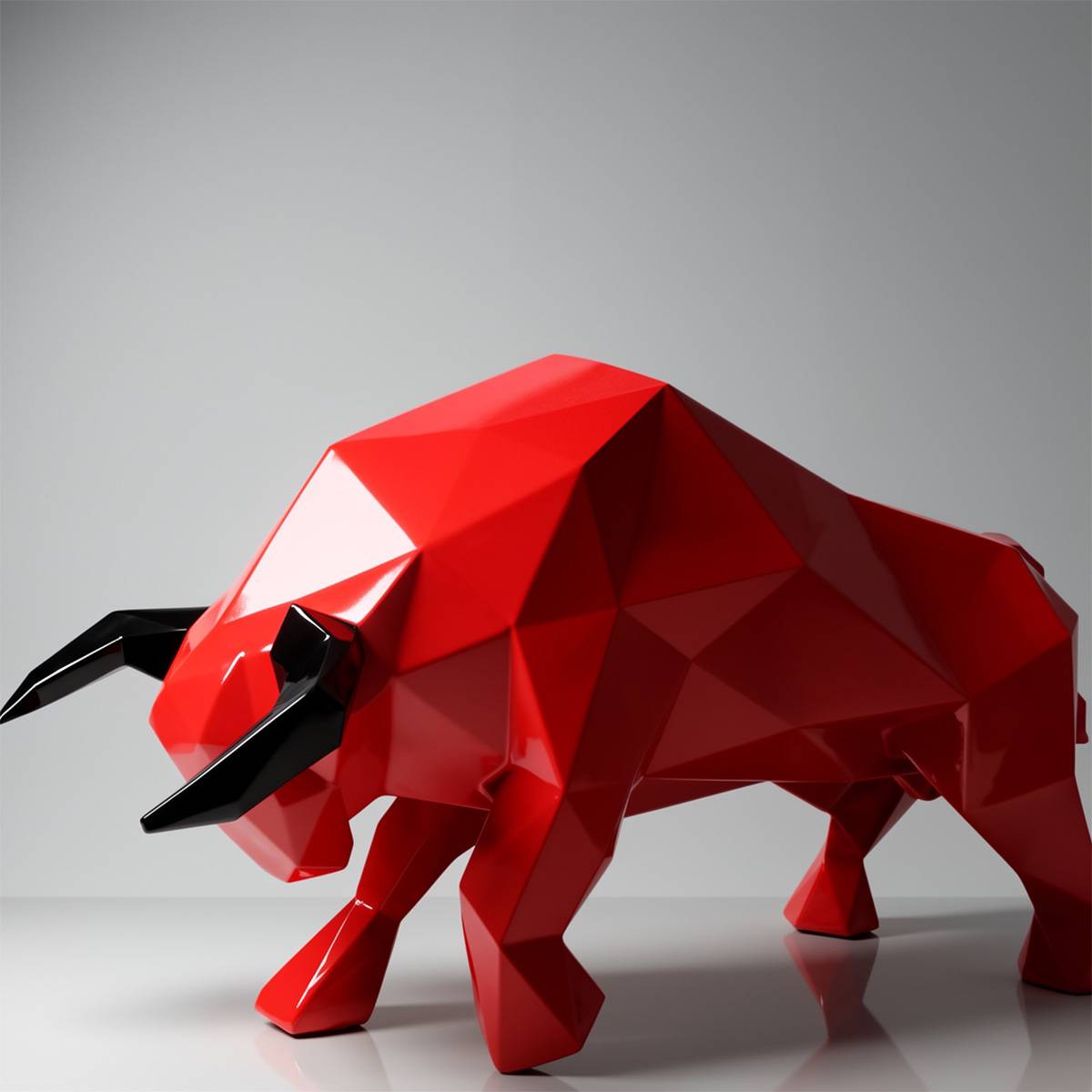Große geometrische Stierfigur – Bild 3