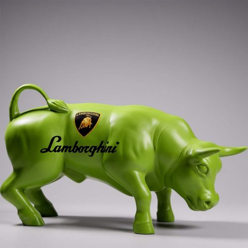Dekorative Figur Grüner Bulle - Lamborghini