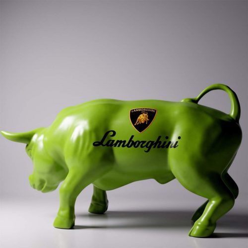 Dekorative Figur Grüner Bulle - Lamborghini
