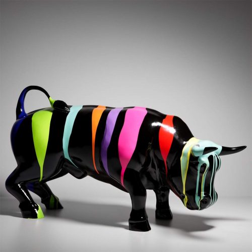 Dekorative Figur Schwarzer Stier - Trash