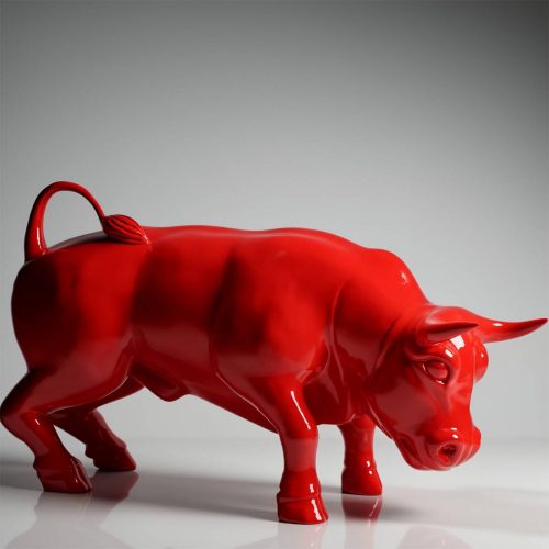 Dekorative Figur Roter Stier