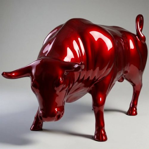 Lebensgroßer Stier - Kirschbaum
